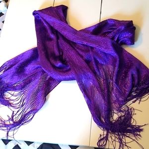Purple Shimmery Scarf!